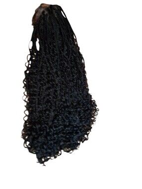 Black 36 Inch Synethetic Hair Braids RASTA Full Lace Heavy PIece new